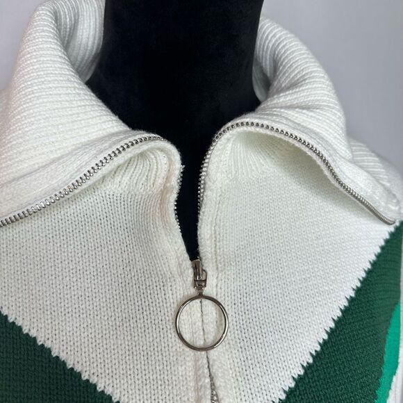 BiBi Multi Color Chevron Pattern Sweater Size L - Picture 12 of 16